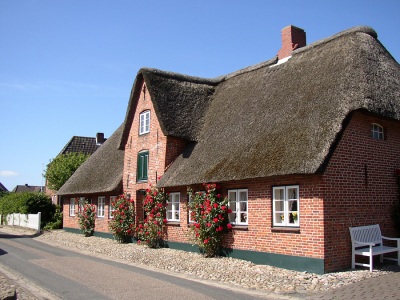 Friesenhaus Reetdach Oldsum